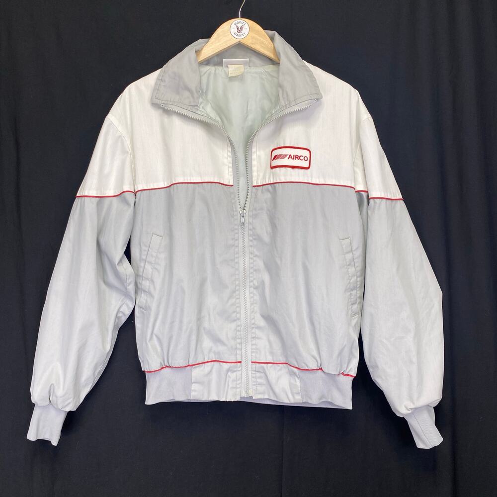 Vintage 90s AIRCO Workwear Jacket Mens L Gray USA Made Utility Heritage Uniform